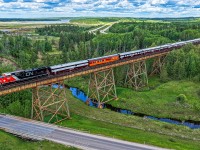 The 2026 CN Safety Train deadheads westward to Vancouver on the tailend of Q 11791 08.  The train will operate between Vancouver and Winnipeg, making stops in terminals across Western Canada. 