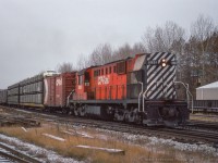 An eastbound transfer to Agincourt passes through Leaside behind CP 8921.

<br><br><i>John Freyseng Photo, Jacob Patterson Collection Slide.</i>