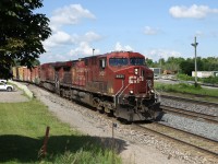 CP 8621 rounding the bend heading east through Guelph Junction on a sunny and hot July morning