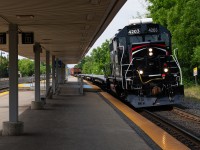 Never thought I'd be able to bag a second generation EMD at Port Credit in the big 26 but, here we are. Metrolinx/Cando test train no.001-05 rolls through Port Credit GO station on a hot but mild July morning.