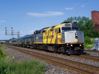 VIA 604/600 is nearly finished its run from Northern Quebec as it heads east on the Montreal Sub. VIA 6445 is up front on the VIA 604 portion and VIA 6419 on the VIA 600 portion.