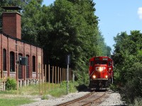 CP Hamilton Industrial Job on the Hamilton Belt Line putting some throttle into the grade returning to Kinnear Yard with the mornings industrial work. After tying down the cars in the yard and spotting the power by the Yard Office it's time for beans.

