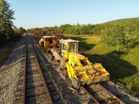 MOW Equipment sitting in Bond Siding in some nice evening light. 