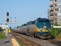 Running an LRC consist for what might be his last time ever (and with rare non-wrapped P42DC leading), ICLE Julien Boily is in charge of VIA 39 as it approaches its next stop at St-Lambert Station. Julien is taking a break from his regular Northern Queb`ec runs to fill a vacancy in the Quebec City-Montreal corridor.