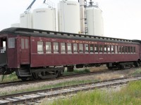 Southern Prarie Railroad is located in Ogema Saskatchewan and the day I was passing through,this car along with a baggage car and a caboose they were restoring were sitting on a small siding. I know nothing about the passenger car except if has the name Mount Holly on it. If anyone can give more info I would be grateful.