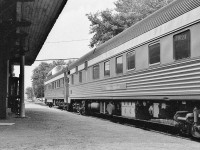 <br>
<br>
It's a CP Rail train.
<br>
<br>
After 2,654 miles: On Time.
<br>
<br>
Accelerating southbound, 
<br>
<br>
Train #12 next stop: West Toronto
<br>
<br>
At Alliston, August 26, 1978
<br>
<br>
More
<br>
<br>
     <a href="http://www.railpictures.ca/?attachment_id=  41868 "> Strathcona Park   </a>
<br>
<br>
sdfourty
