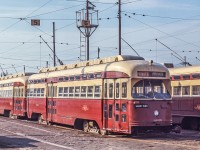 TTC 4626 is outside the Roncesvalles car barn in Toronto on September 13, 1969.
