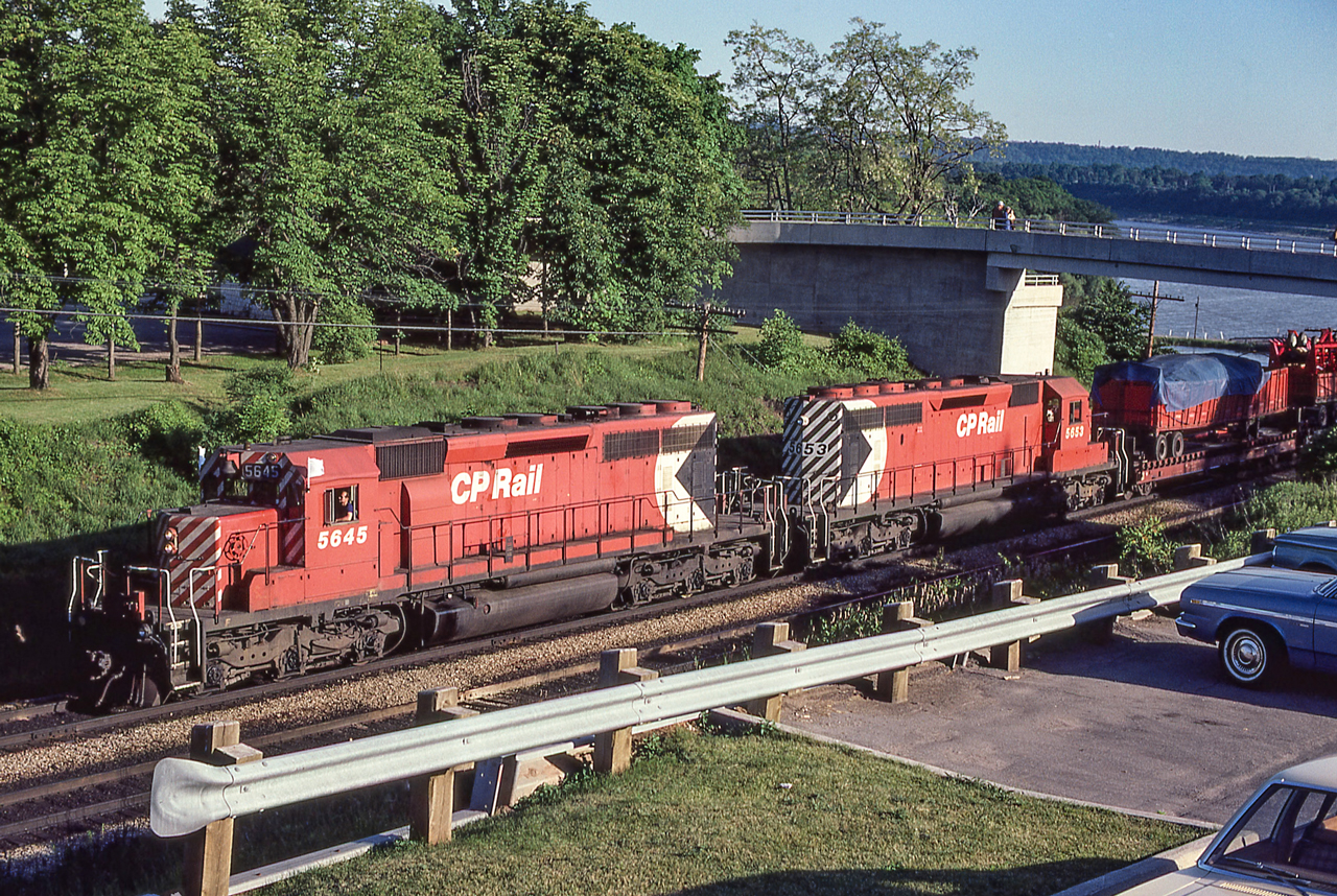 CP 5645 is east of Bayview Junction, Ontario on June 17, 1980.