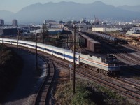 Shortly after leaving Pacific Central station, Amtrak train 1761 begins its southward trip to Seattle with Talgo equipment behind F40PH 230. I rode this train in 2018 and was pleasantly surprised by how scenic the trip was and the number of BNSF freights we passed!