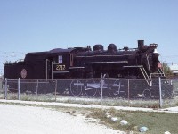 CN 2-8-0 2747 on display in Transcona, MB on August 26, 1972.  Location shown is approximate.