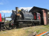 Taken on our Latest VIA Trip to BC! Alberni Pacific 2-8-2t Type Steam Locomotive #7 being made ready for duty at Port Alberni, BC
This photo is from the latest trip my wife & I took on the 'Canadian' & is part of a 4 part YouTube video series I filmed where: 
-In Part 1 we took VIA Rail's transcontinental train "The Canadian" Westbound from Toronto to Vancouver. 
-In Part 2 we explored Vancouver Island by tour train, rental car & ferry . 
-In Part 3 we journeyed aboard BC Ferries thru the inside passage from Port Hardy to Prince Rupert. 
-And in Part 4 we took VIA Rail's "Skeena" Eastbound thru the Rockies from Prince Rupert to Jasper. 
The video of part 2 - Vancouver Island by tour train, rental car & ferry - is now available on my YouTube channel at: 
<a href="https://www.youtube.com/watch?v=HQG6MN9qKk0"> https://www.youtube.com/watch?v=HQG6MN9qKk0 </a>
Cheers! Pete
