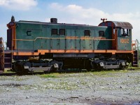 Sitting outside the Pacific Great Eastern diesel shop at North Vancouver is MLW S13 1002, built in 1959.  After service on the PGE and <a href=https://www.railpictures.ca/?attachment_id=30256>BC Rail,</a> 1002 would become <a href=https://rrpicturearchives.net/pictures/4640957>Vancouver Wharves 827,</a> before heading east to Ontario as <a href=https://www.railpictures.ca/?attachment_id=1883>OSR 502.</a>  Today, it survives on the Waterloo Central, as <a href=https://www.railpictures.ca/?attachment_id=49806>WCR 1002.</a>