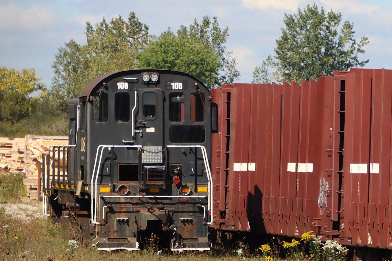 Having lost the rear coupler assembly sometime ago, TRRY 108 now sits at the back of the property slowly being picked apart while waiting its demise.