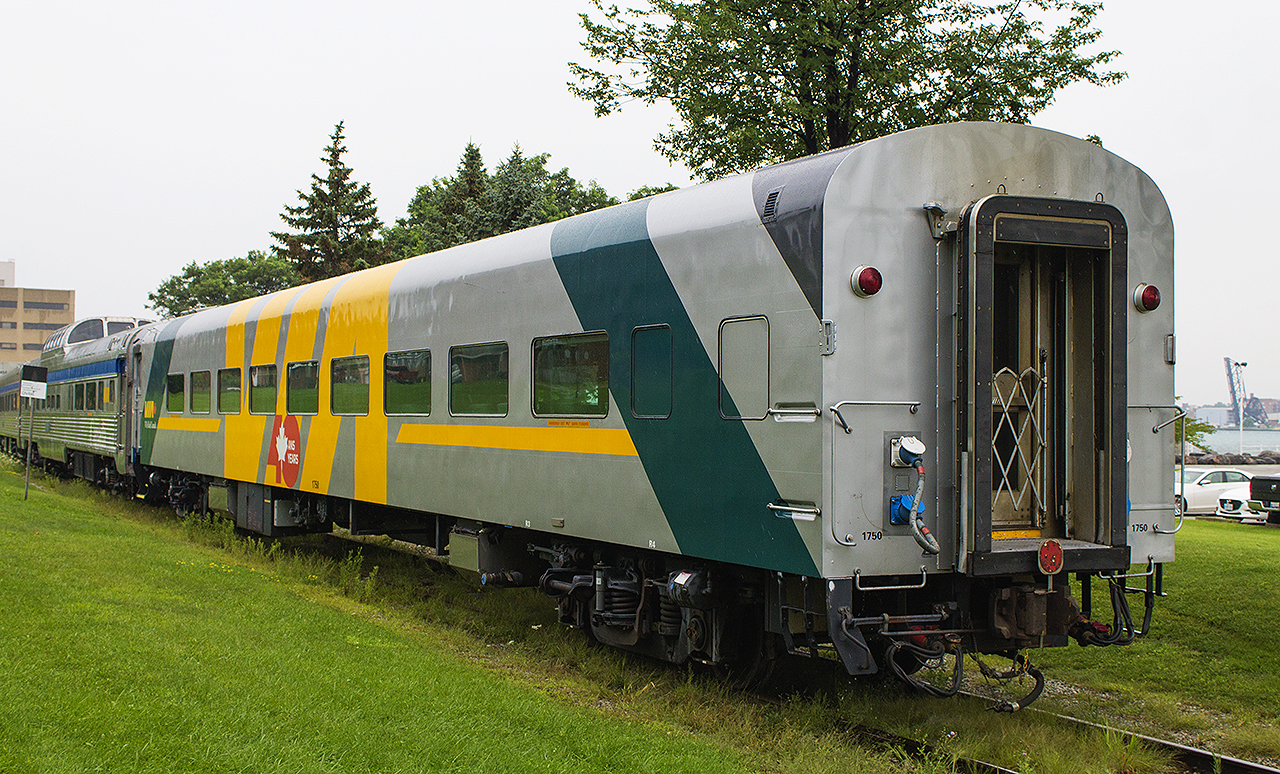 It was a busy time in 2018. Within a one month span, two separate events would bring me to Sarnia for the day. What's hard to believe, is this is now 8 years ago. Even harder to believe, I'm older than VIA Rail!


VIAs 40th Anniversary train arrived with much fanfare, and lousy weather. It backed along the line that is today the Point Edward spur, with CN still serving Cargill. And it all started for VIA, with both CN and CP wanting to shift their focus more into freight revenue, than to maintain and upkeep their passenger infrastructure. Hence, the passenger carrier was formed in 1978. And included for this special event, was the luxurious car, the 'Glenfraser'.


While most would photograph the head end of this train, I knew I may never get a chance to see this car again. Built in 1954 by Canadian Car and Foundry, it was initially ordered by Canadian National, and used only during the warmer weather. It wasn't until nearly 60 years later that it was refurbished for year round use. It's had quite the history, having changed hands before VIA bought it back from BC Rail early 2000s. 


It has travelled many miles, and worn much paint. From CN's passenger paint scheme, it was even wrapped for Fallsview Casino advertising as shown in  A.W. Mooney's photo shot in June 2006, at Niagara Falls station.