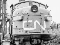 CN 6521 is in CN's Spadina engine facility in Toronto in June 1972.