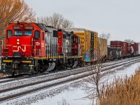 Making their way back into CN's Symington yard after doing some switching in the Fort Rouge Yard