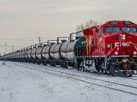 Finishing off their frozen ride from Emerson Manitoba.