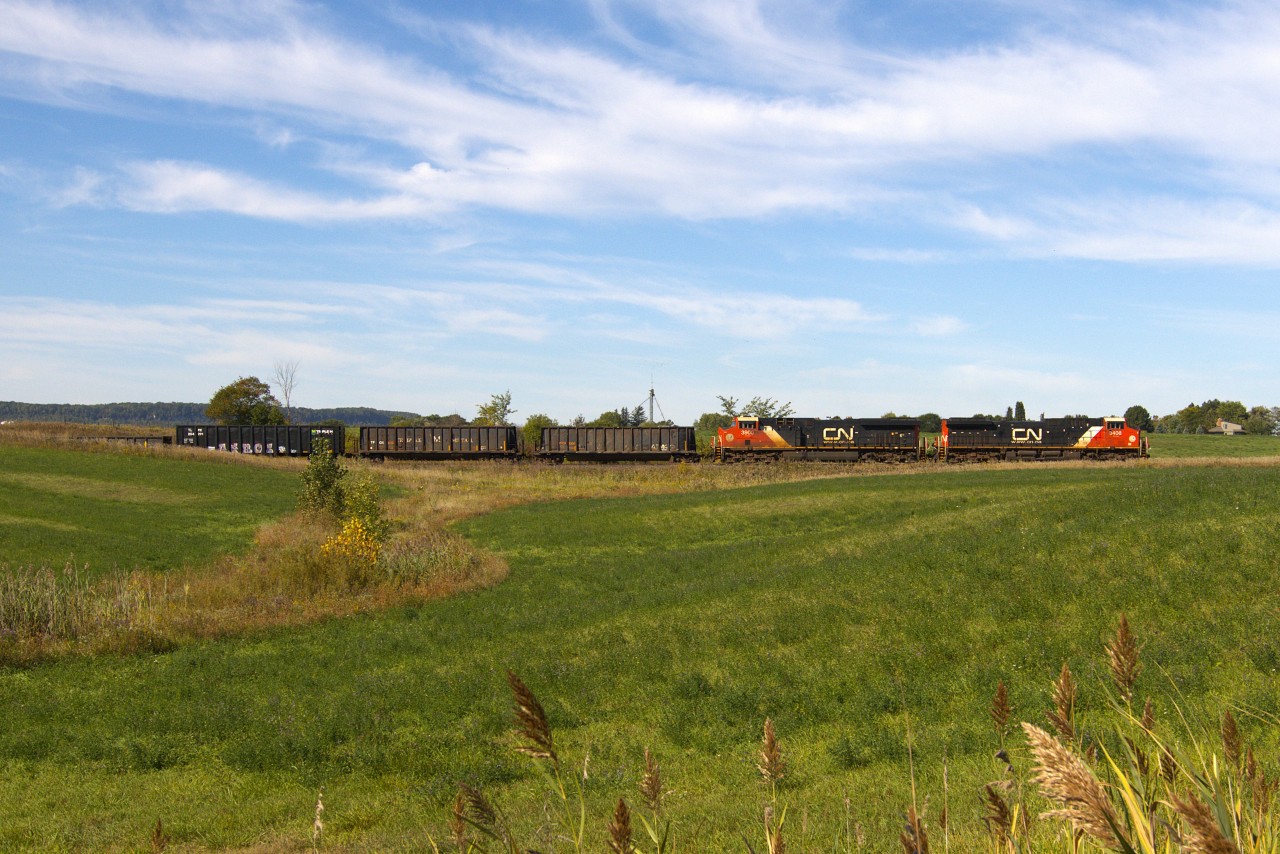 M394 through the Halton countryside approaching Tremaine Road.