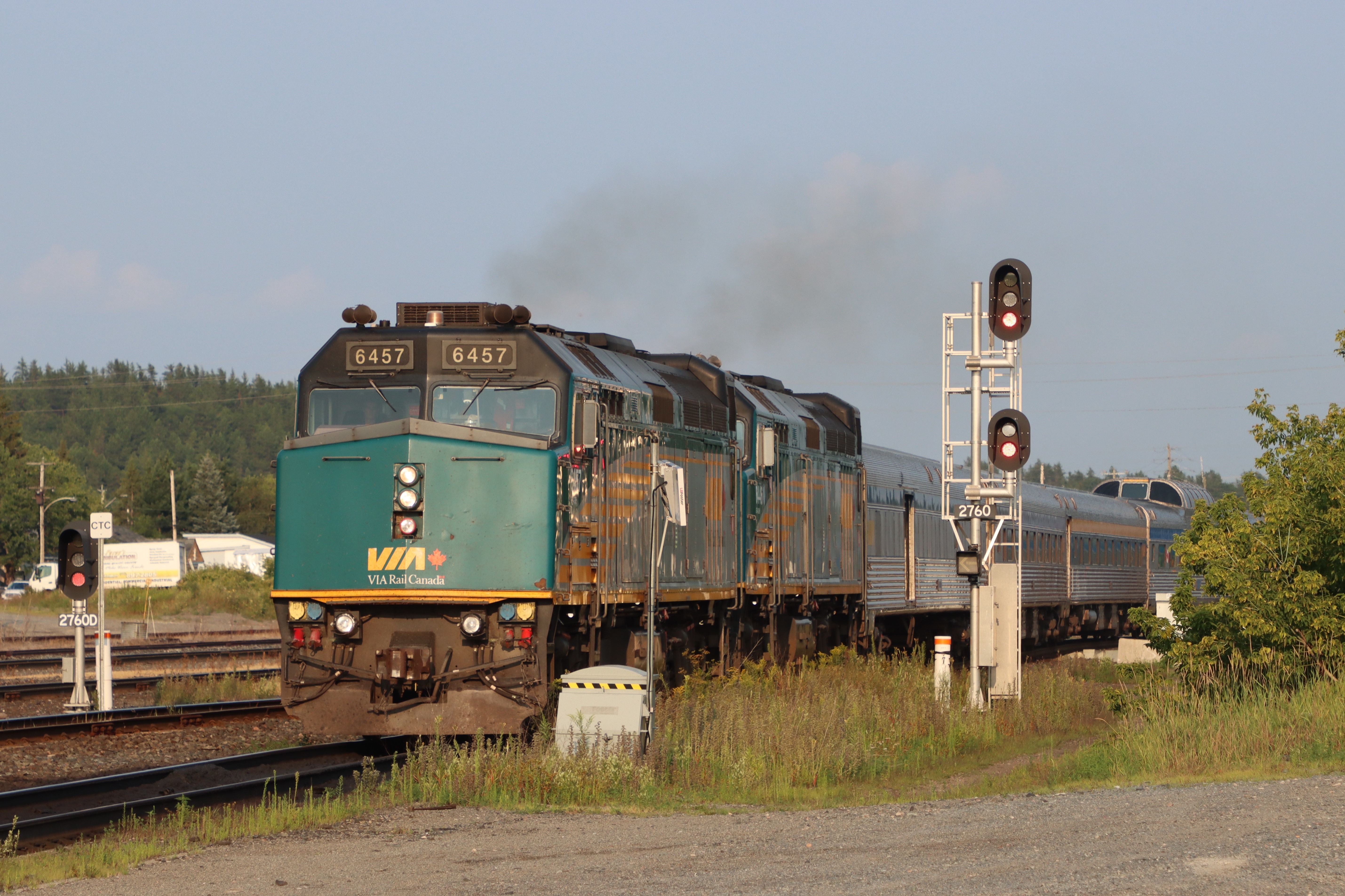 Railpictures.ca - Terry O'Shell Photo: VIA #1 at Capreol South heading ...